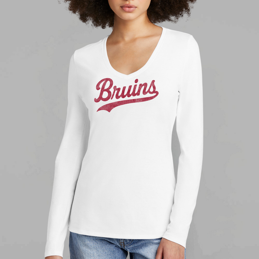 BRUINS: Swash Women's Long Sleeve V-Neck