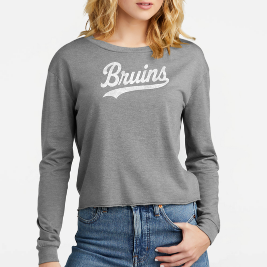 BRUINS: Swash Women's Triblend Midi Long Sleeve Tee