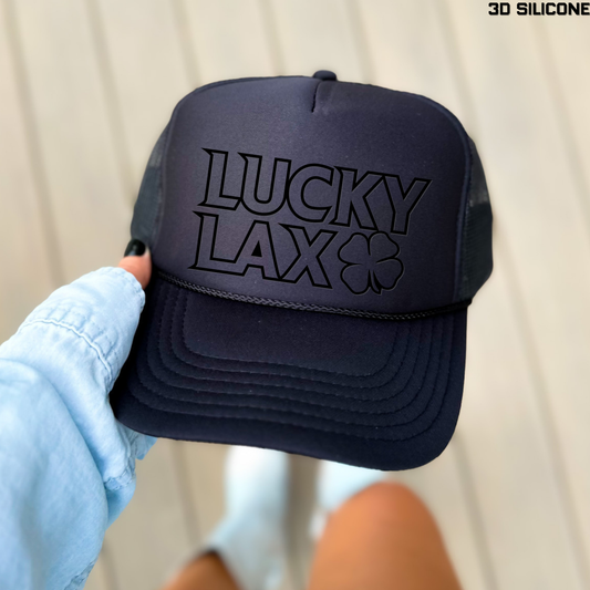 LuckyLax: Stacked Logo Foam Trucker Hat *3D Print*