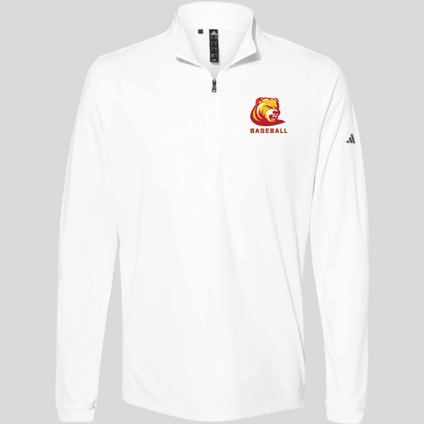 BRUINS: Bear Adidas Tech Quarter Zip Pullover