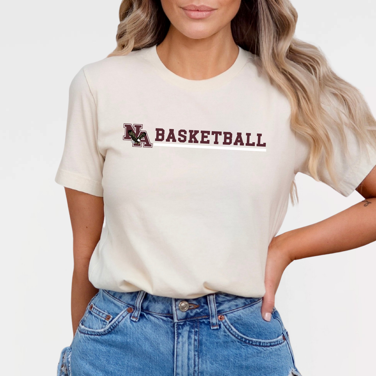 NAGTB: NA Basketball, Triblend Tee