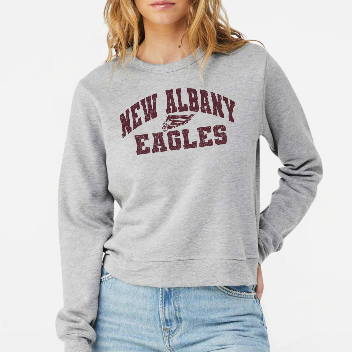 NAPTO: **Final Few** New Albany Eagles, Women's Sponge Fleece Sweatshirt