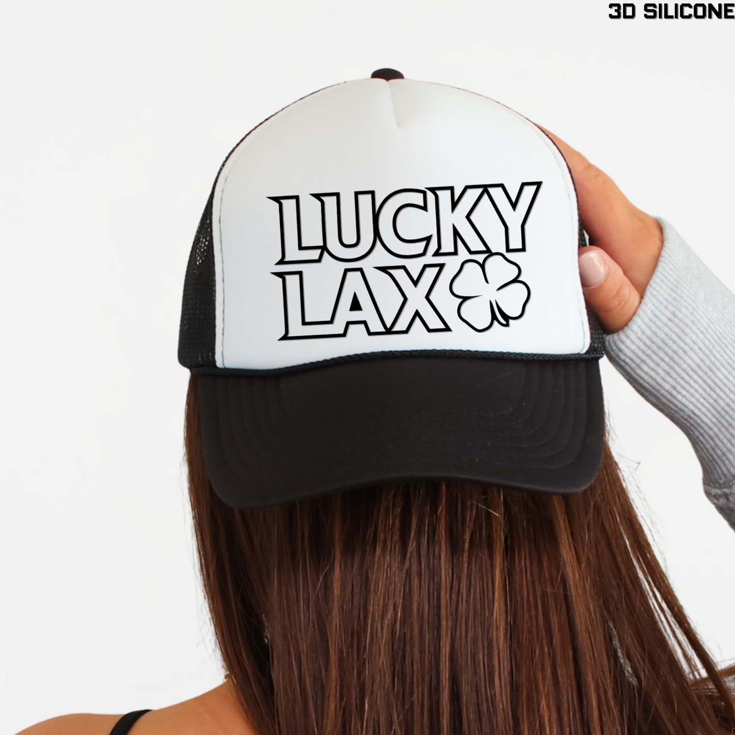 LuckyLax: Stacked Logo Foam Trucker Hat *3D Print*