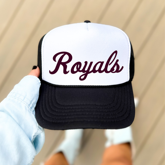 TCR: Royals Script, Foam Trucker Hat