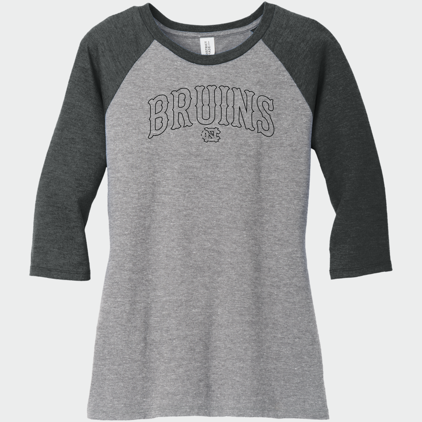BRUINS: Womens Three-Quarter Sleeve Raglan Tee