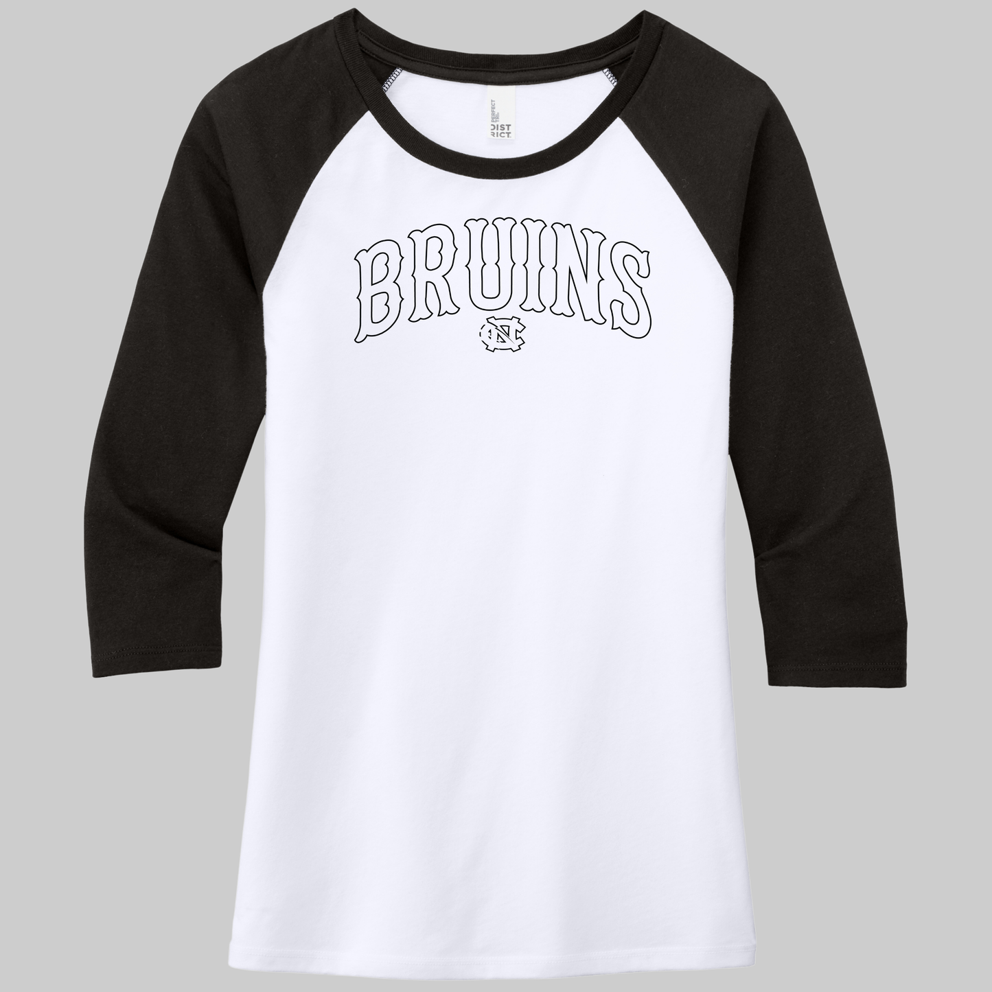 BRUINS: Womens Three-Quarter Sleeve Raglan Tee