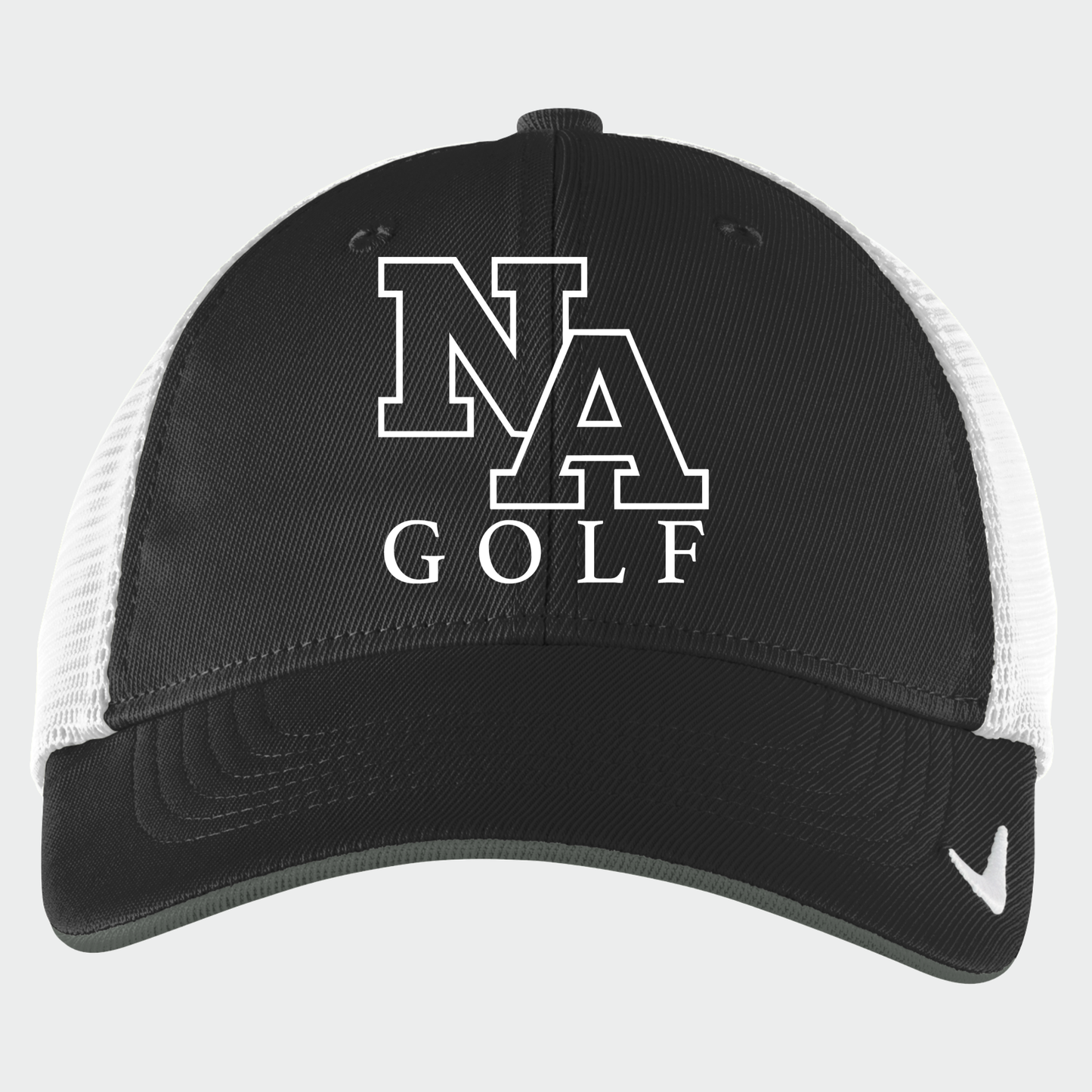 NAGolf: Embroidered, Nike Fitted Trucker Hat