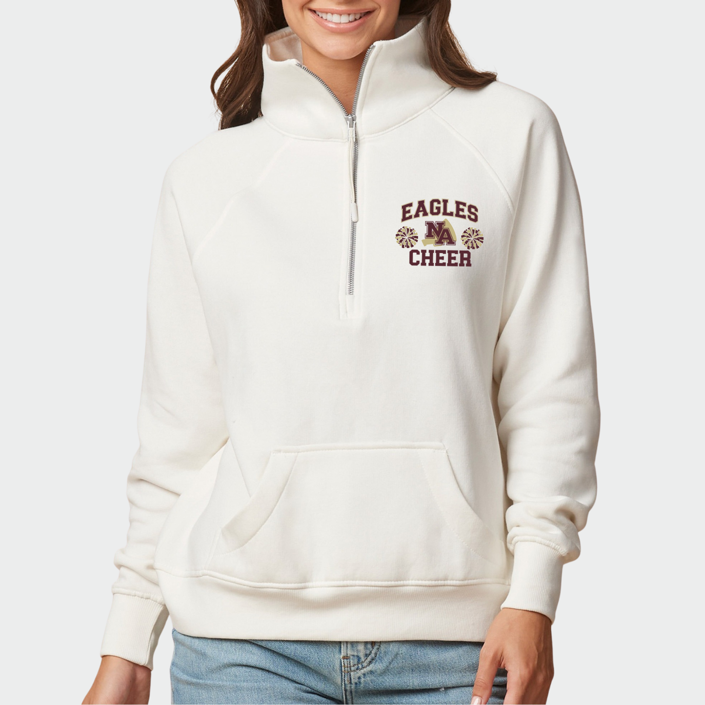 NAY Cheer:  Game Day Boxy Full Zip Fleece
