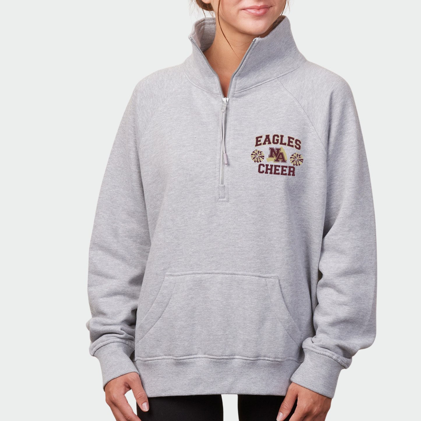 NAY Cheer:  Game Day Boxy Full Zip Fleece