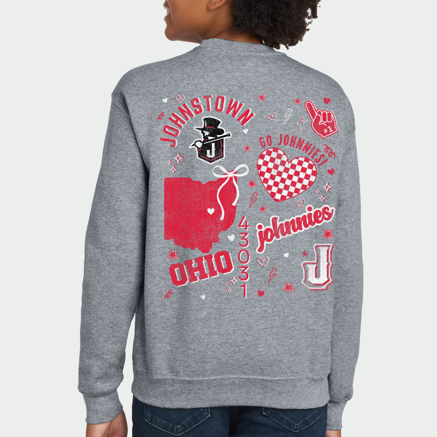 JYAA: Collage Print *Youth* Crew Sweatshirt
