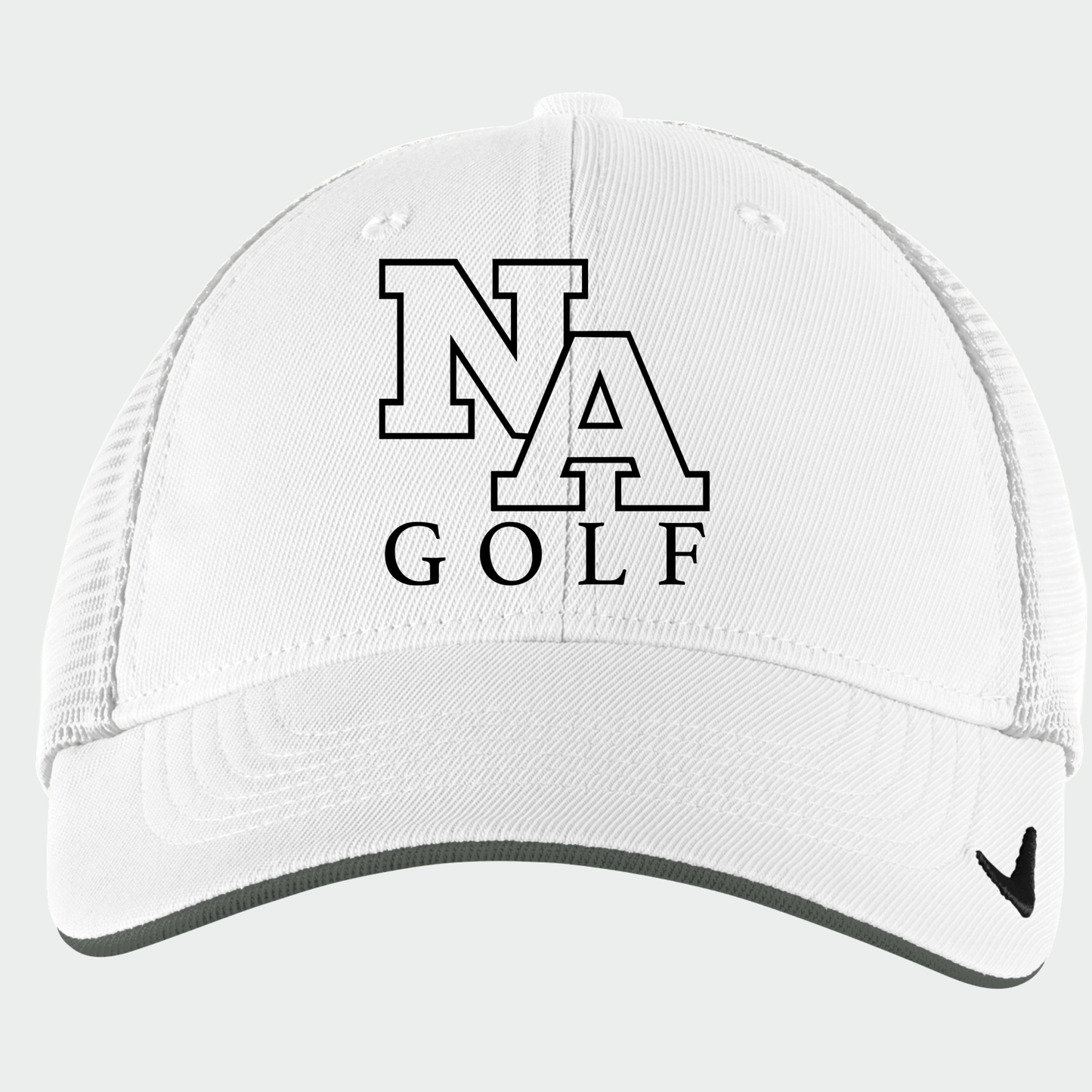 NAGolf: Embroidered, Nike Fitted Trucker Hat