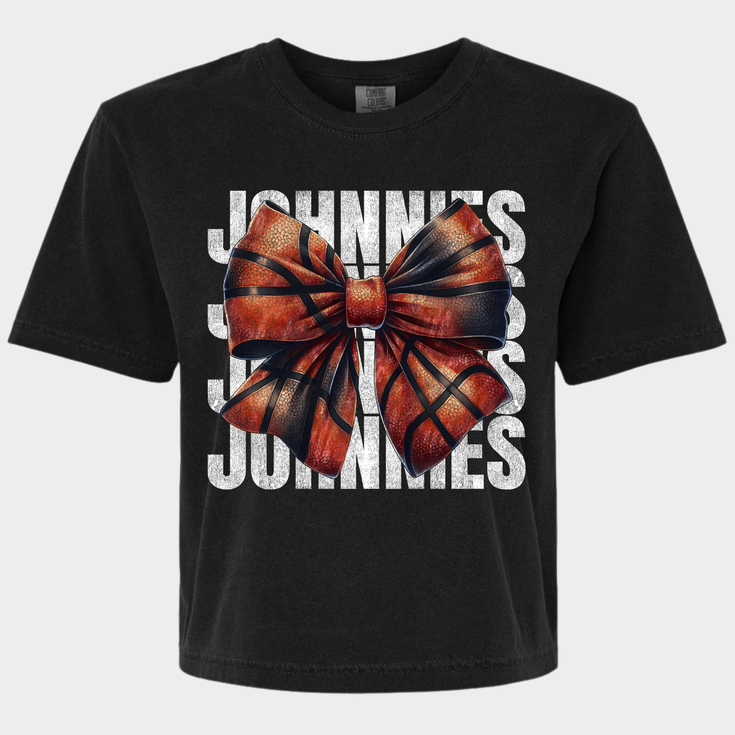 JYAA: Johnnies Basketball Bow *distressed* Women's T-Shirt