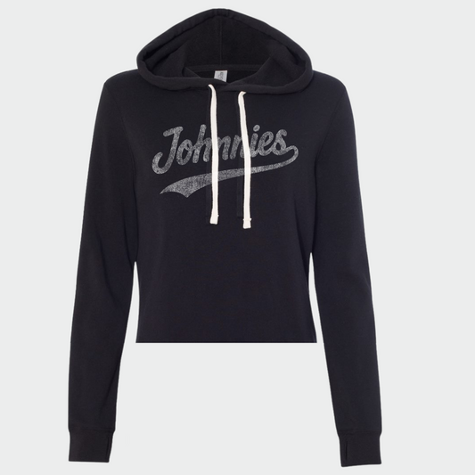 Johnnies Cropped Women's Hooded Fleece