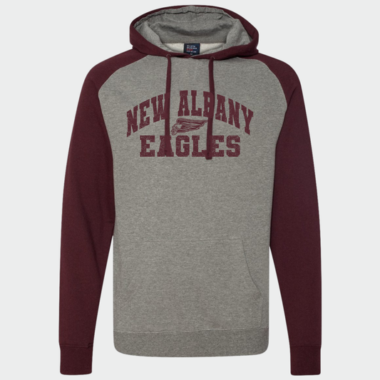 NAPTO: **Final Few** New Albany Eagles, Raglan Hooded Sweatshirt