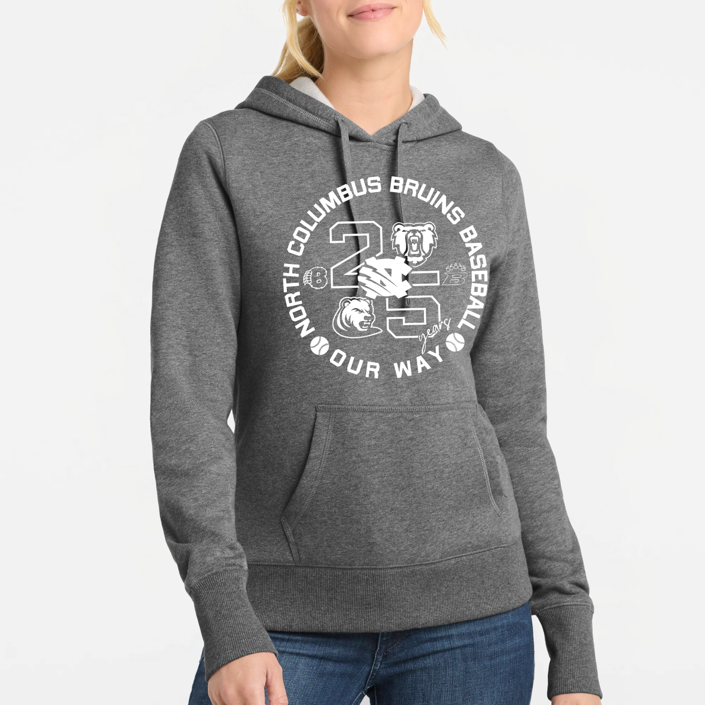 BRUINS: 25th Anniversary Women's Pullover Hooded Sweatshirt