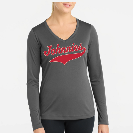 JTB: Women's Long Sleeve Tech V-Neck T-Shirt