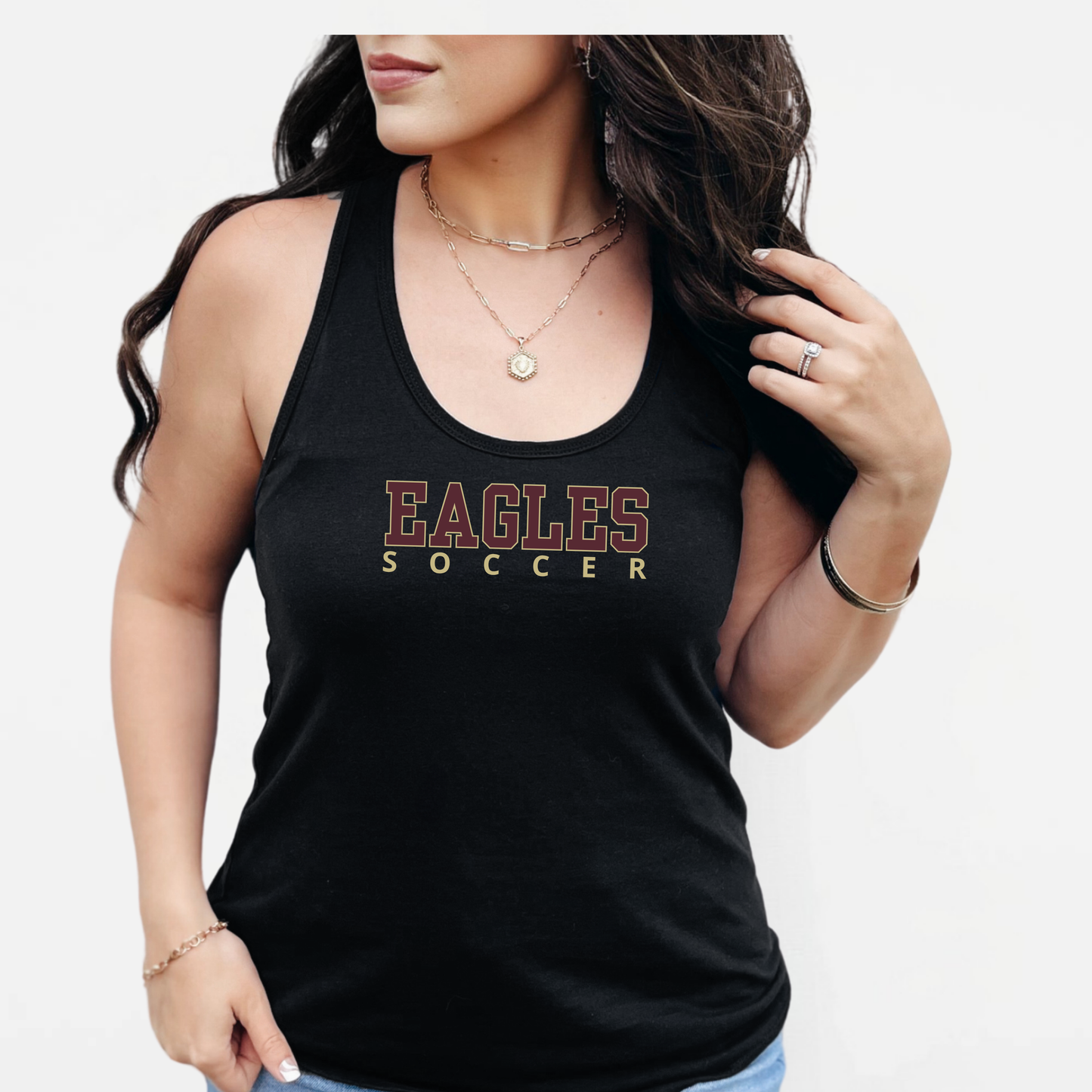 NAGS: Eagles Soccer, Racerback Tank Top