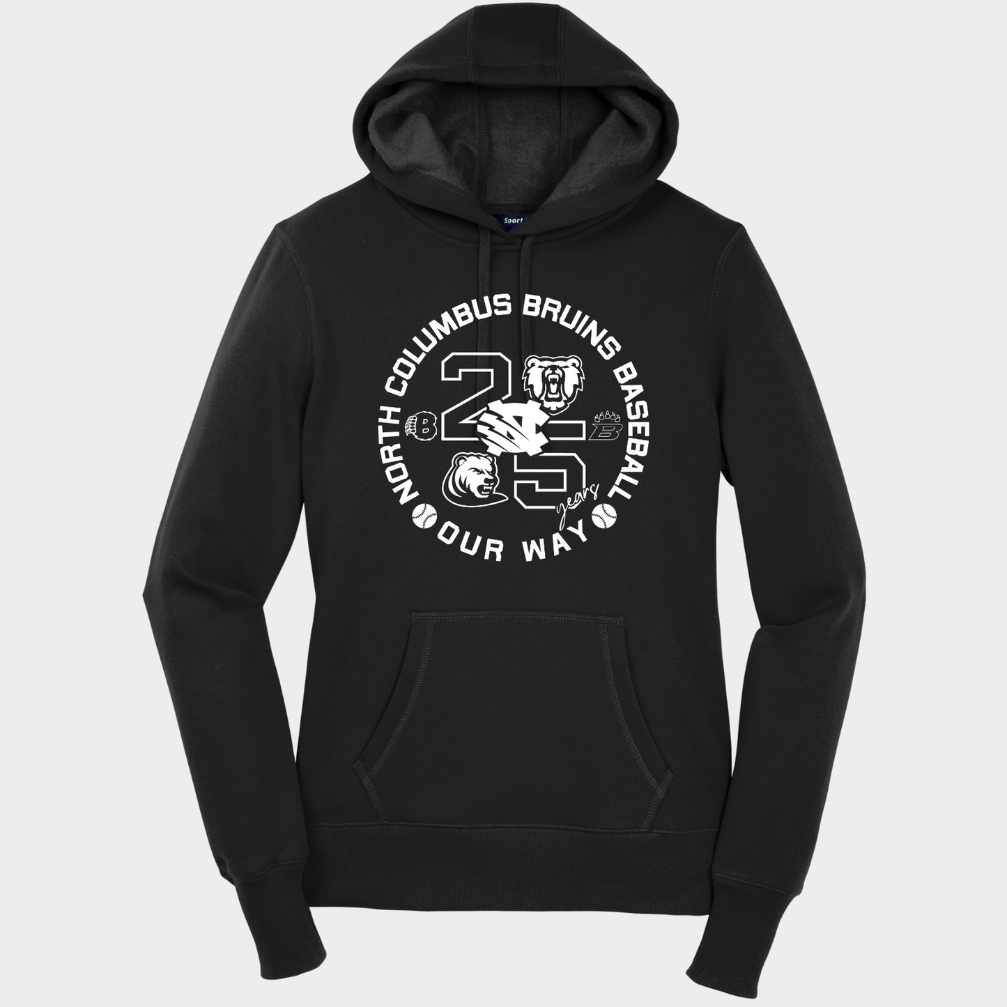 BRUINS: 25th Anniversary Women's Pullover Hooded Sweatshirt