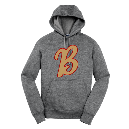 Bruins: Gold "B" Pullover Hooded Sweatshirt