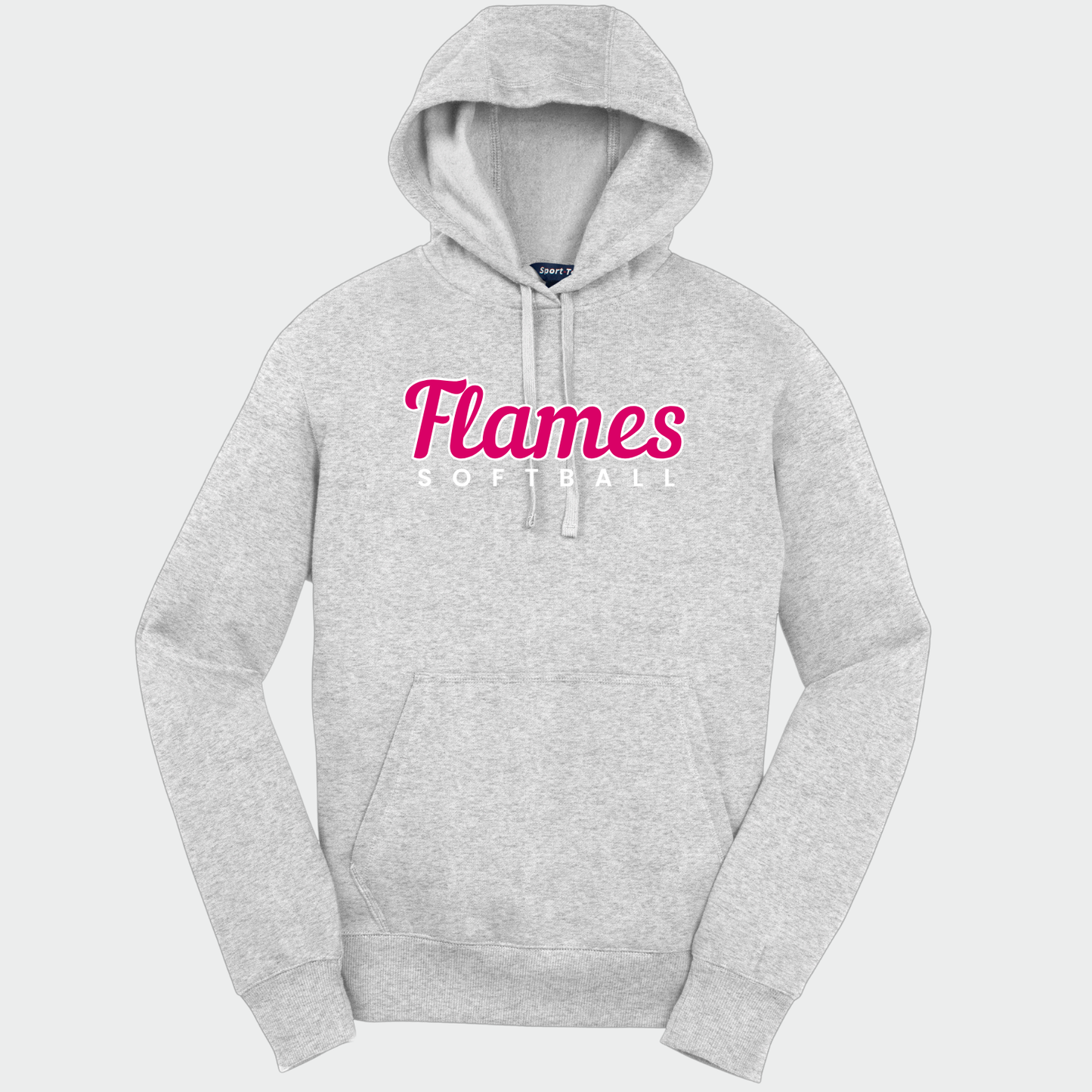 Flames Softball: Pullover Hooded Sweatshirt