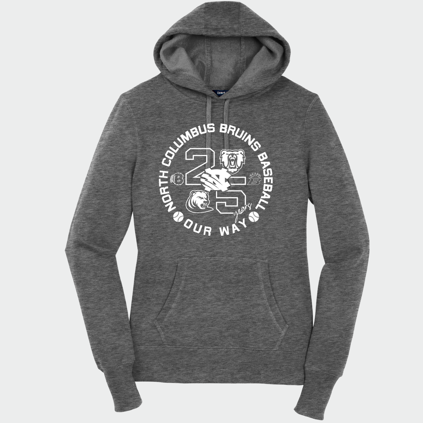 BRUINS: 25th Anniversary Women's Pullover Hooded Sweatshirt