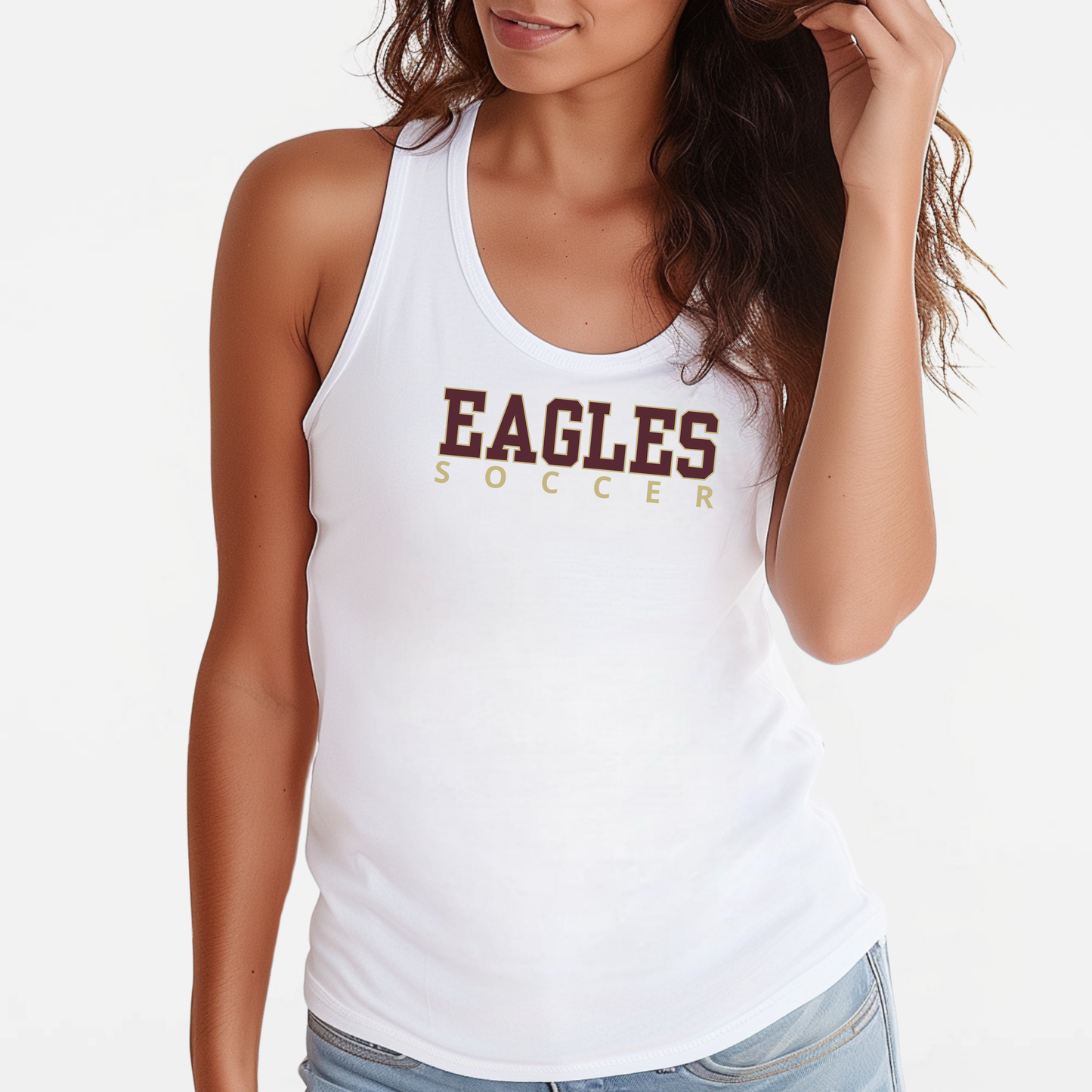 NAGS: Eagles Soccer, Racerback Tank Top