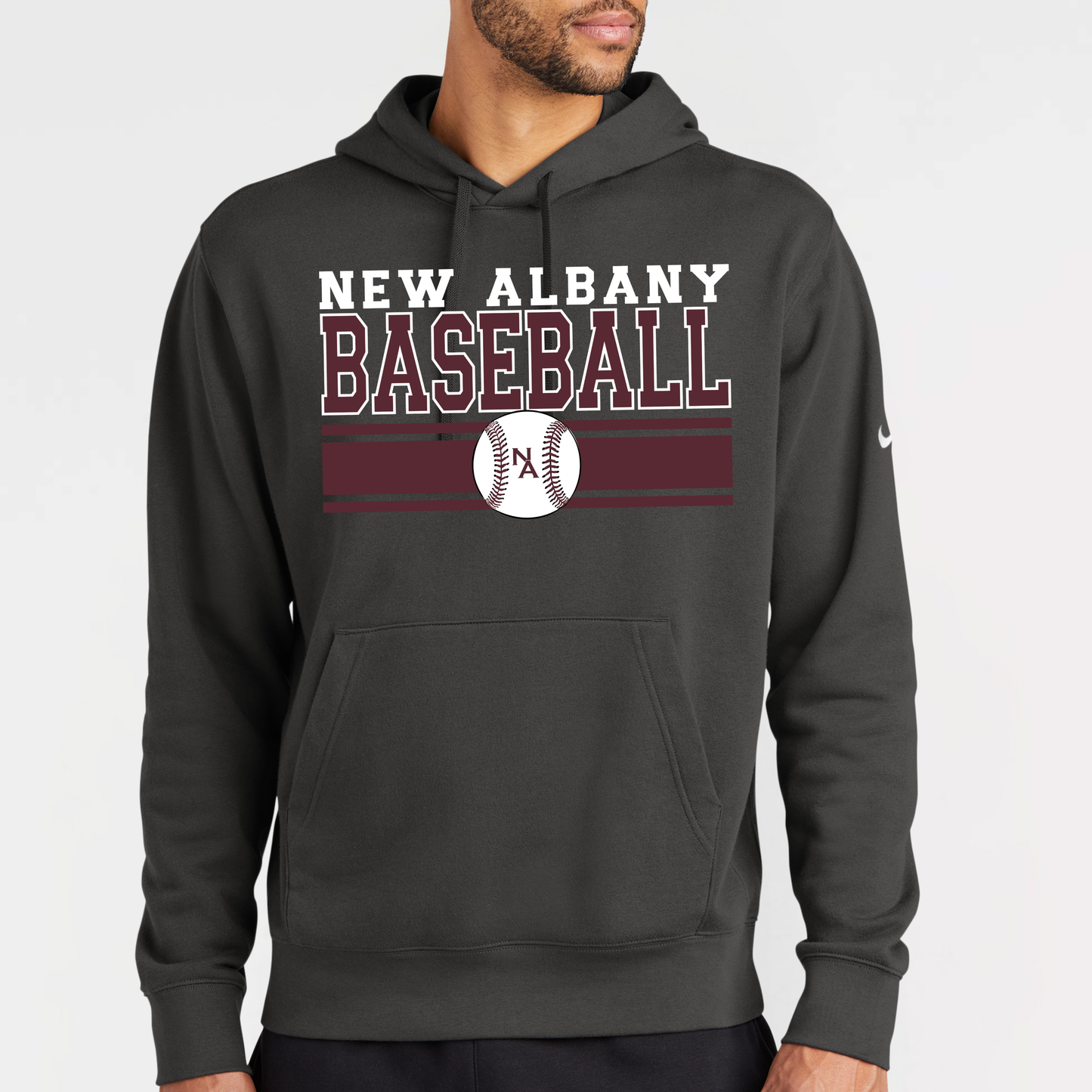 NA Travel Baseball: Nike Club Fleece Hooded Sweatshirt