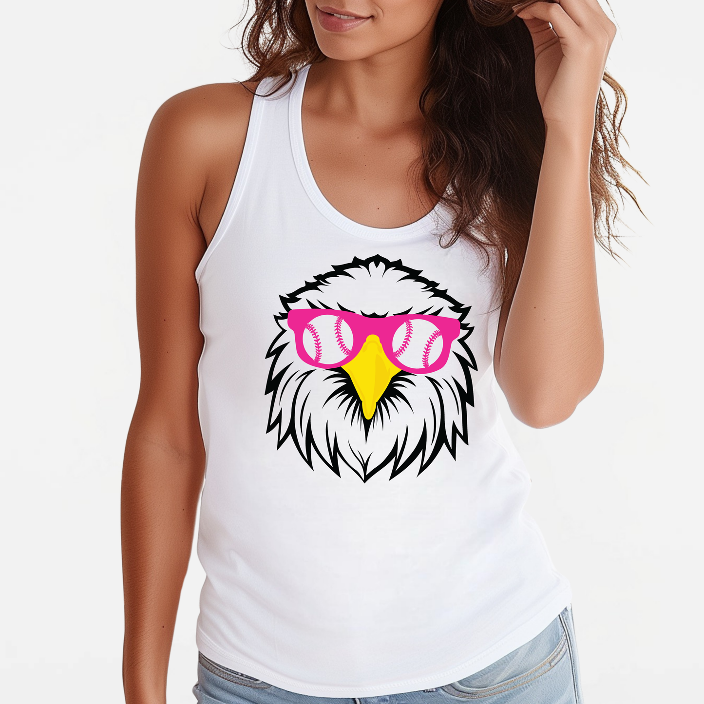 NA11UG: Party Eagle Women's Racerback Tank Top