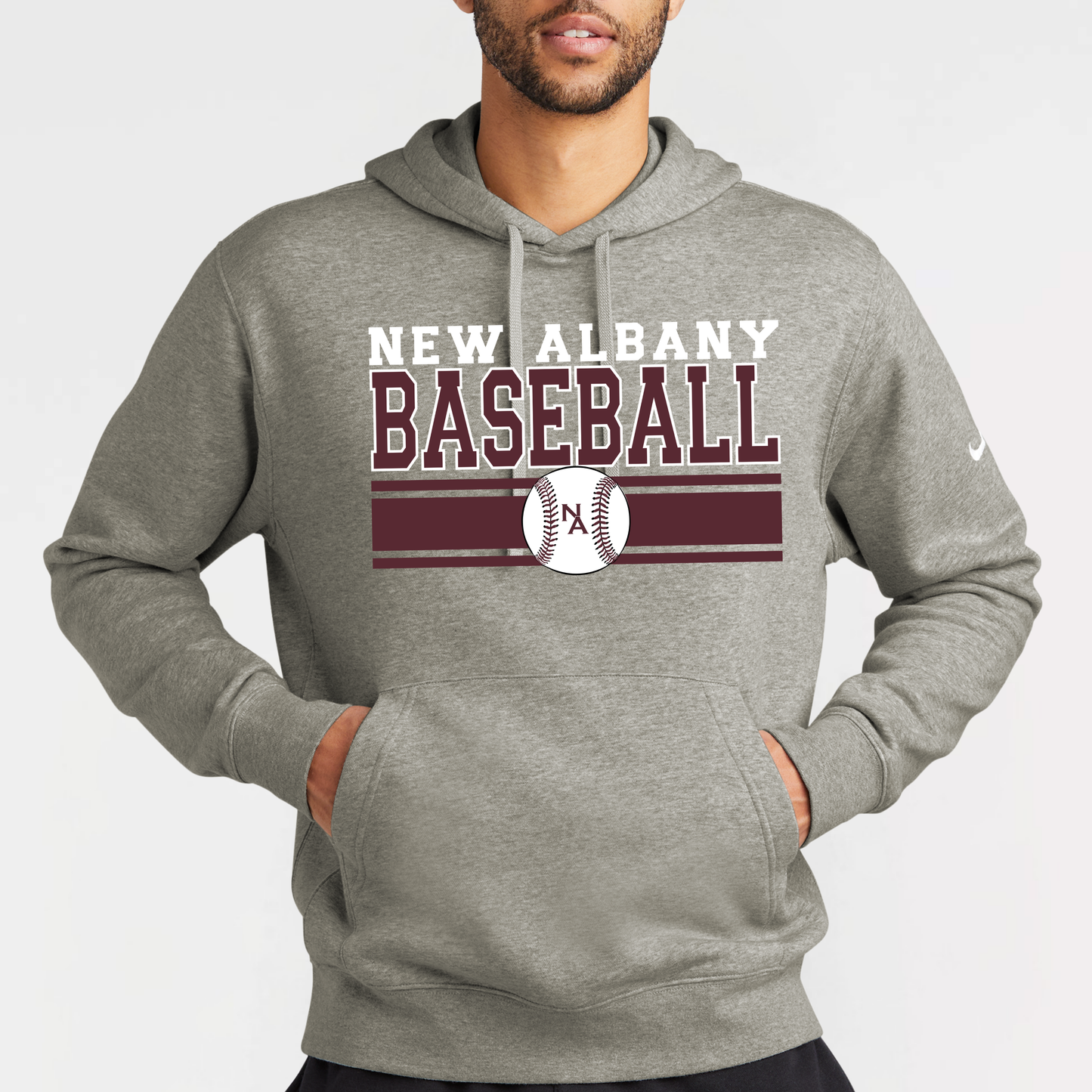 NA Travel Baseball: Nike Club Fleece Hooded Sweatshirt