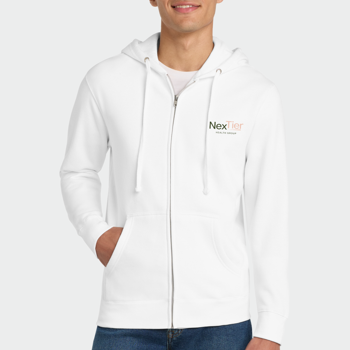 Nextier: Embroidered Full-Zip Hooded Sweatshirt