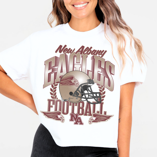 NAYCHEER: New Albany Eagles Football Women's T-Shirt