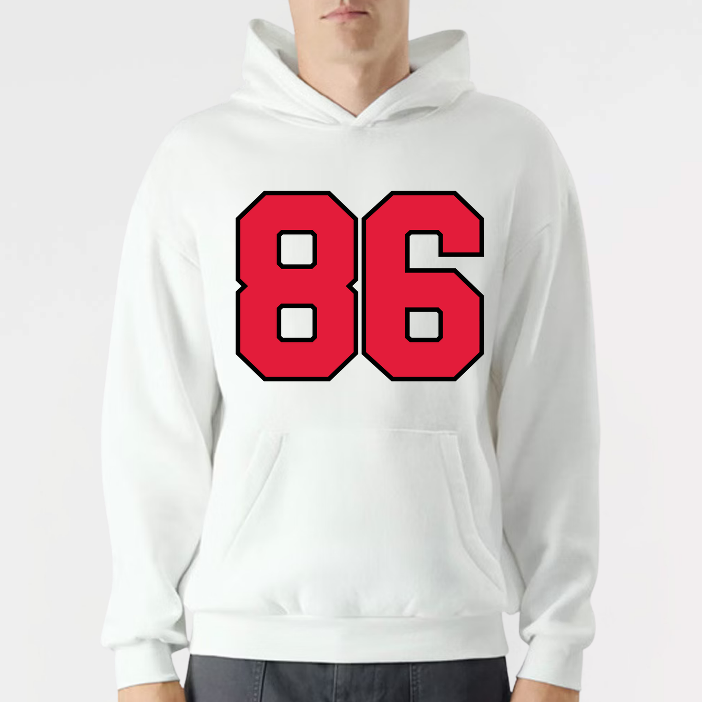 JYAA: Lucky Number Hooded Reflex Fleece Hooded Sweatshirt