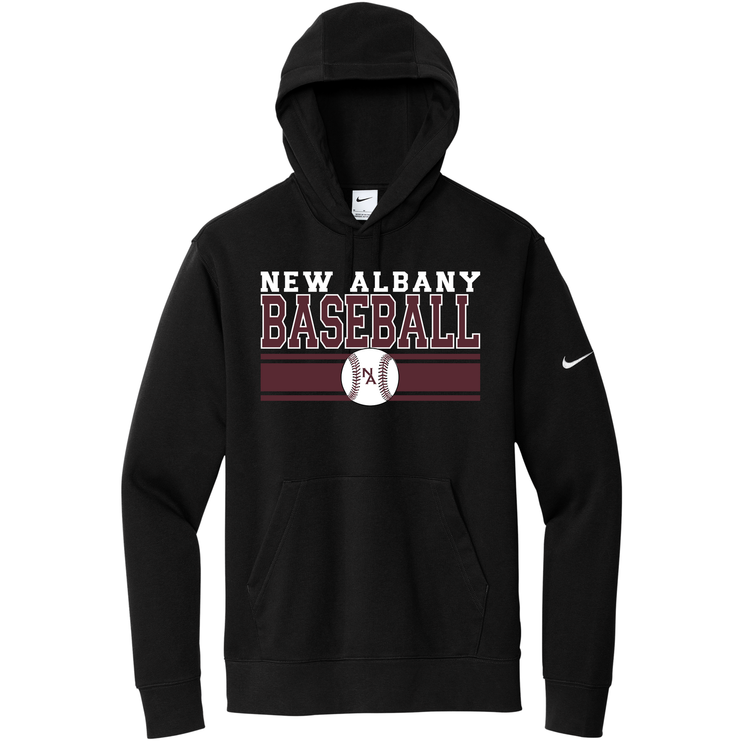 NA Travel Baseball: Nike Club Fleece Hooded Sweatshirt