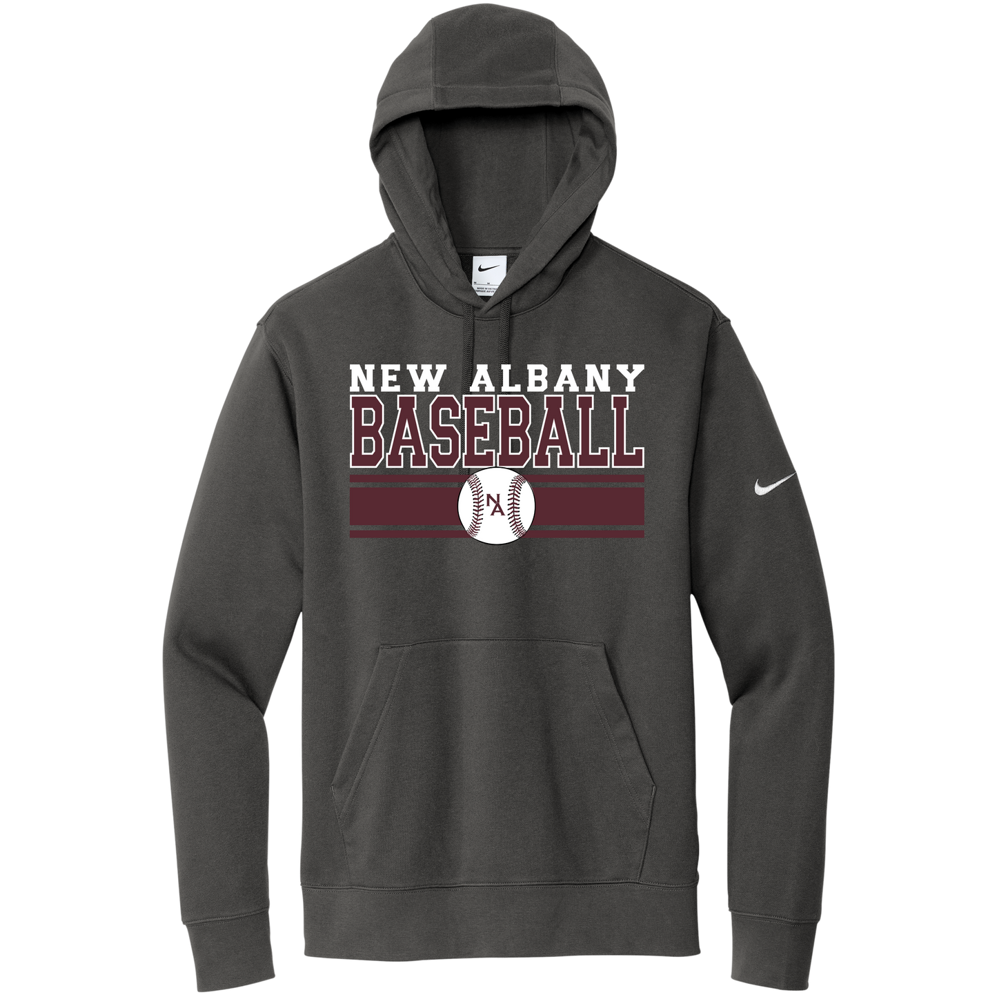 NA Travel Baseball: Nike Club Fleece Hooded Sweatshirt