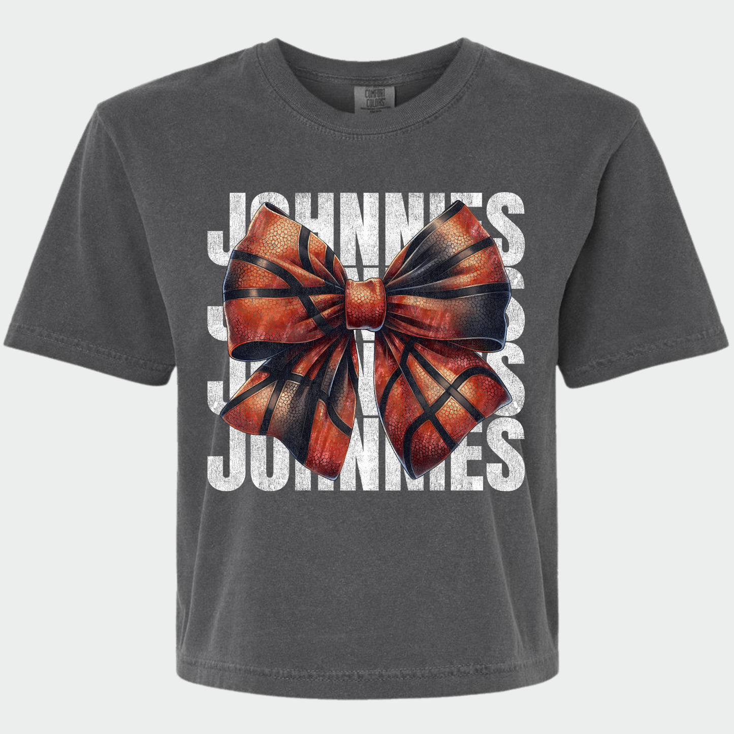 JYAA: Johnnies Basketball Bow *distressed* Women's T-Shirt