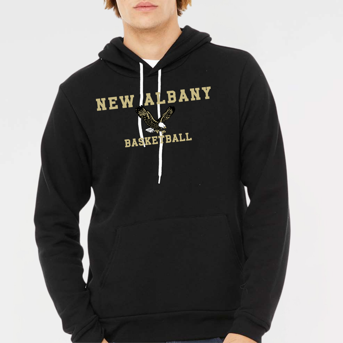 NAGTB: New Albany Basketball, Sponge Fleece Hooded Sweatshirt