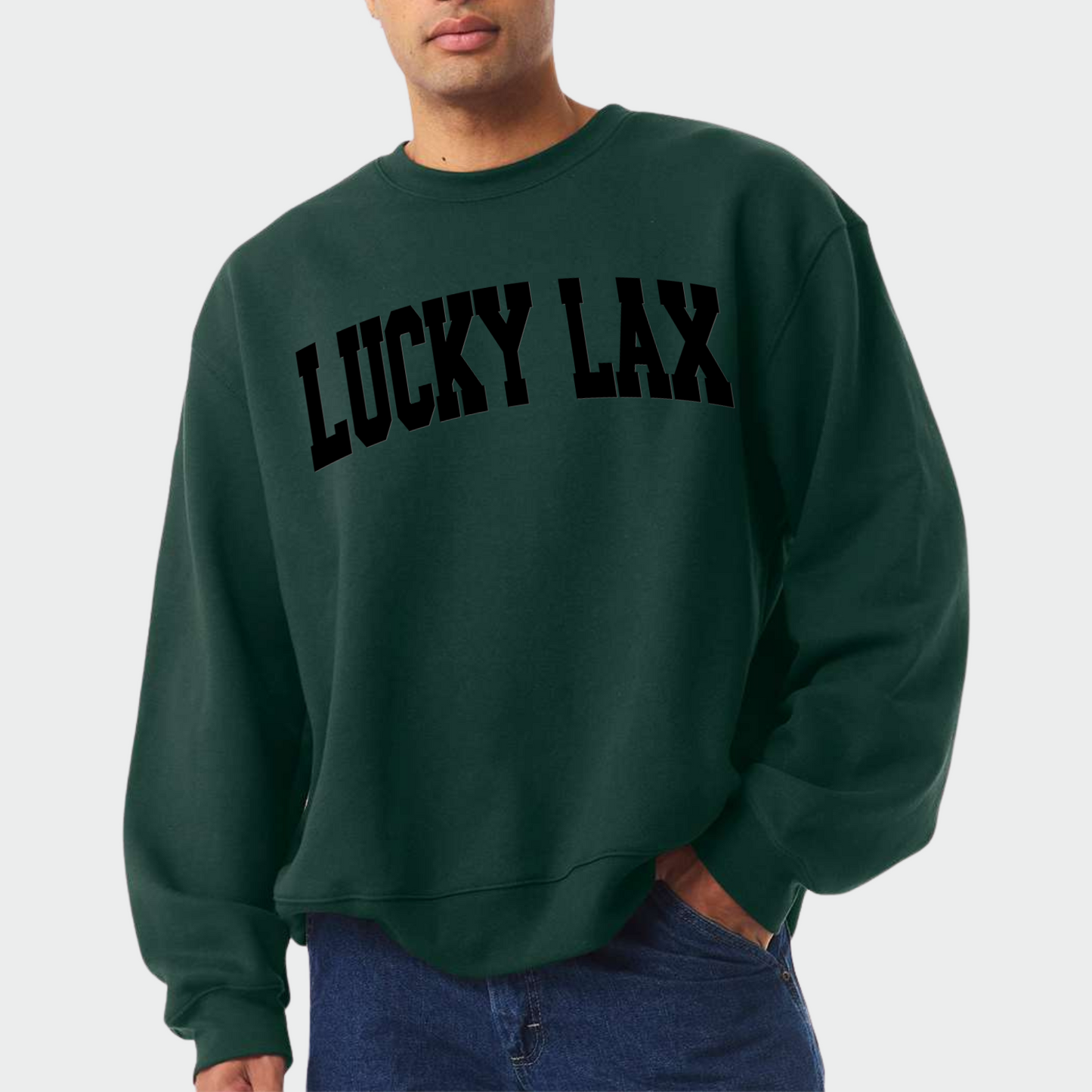 Lucky Lax: Heavyweight Crew Sweatshirt 3D Print
