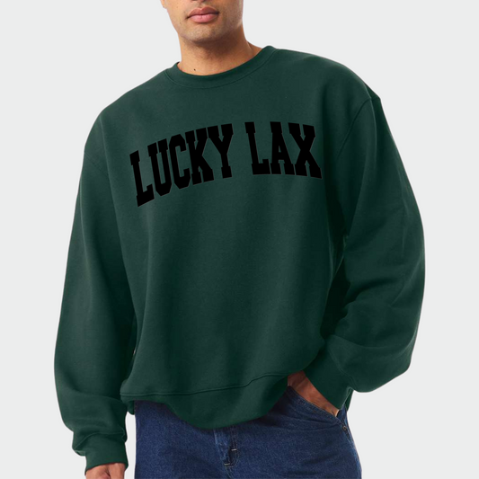 Lucky Lax: Heavyweight Crew Sweatshirt *3D Print*