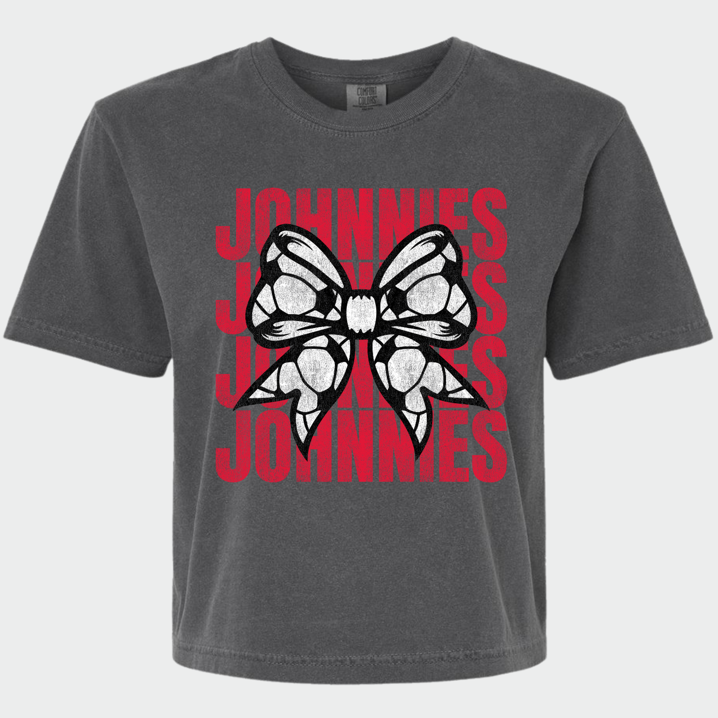 JYAA: Johnnies Soccer Bow *distressed* Women's T-Shirt