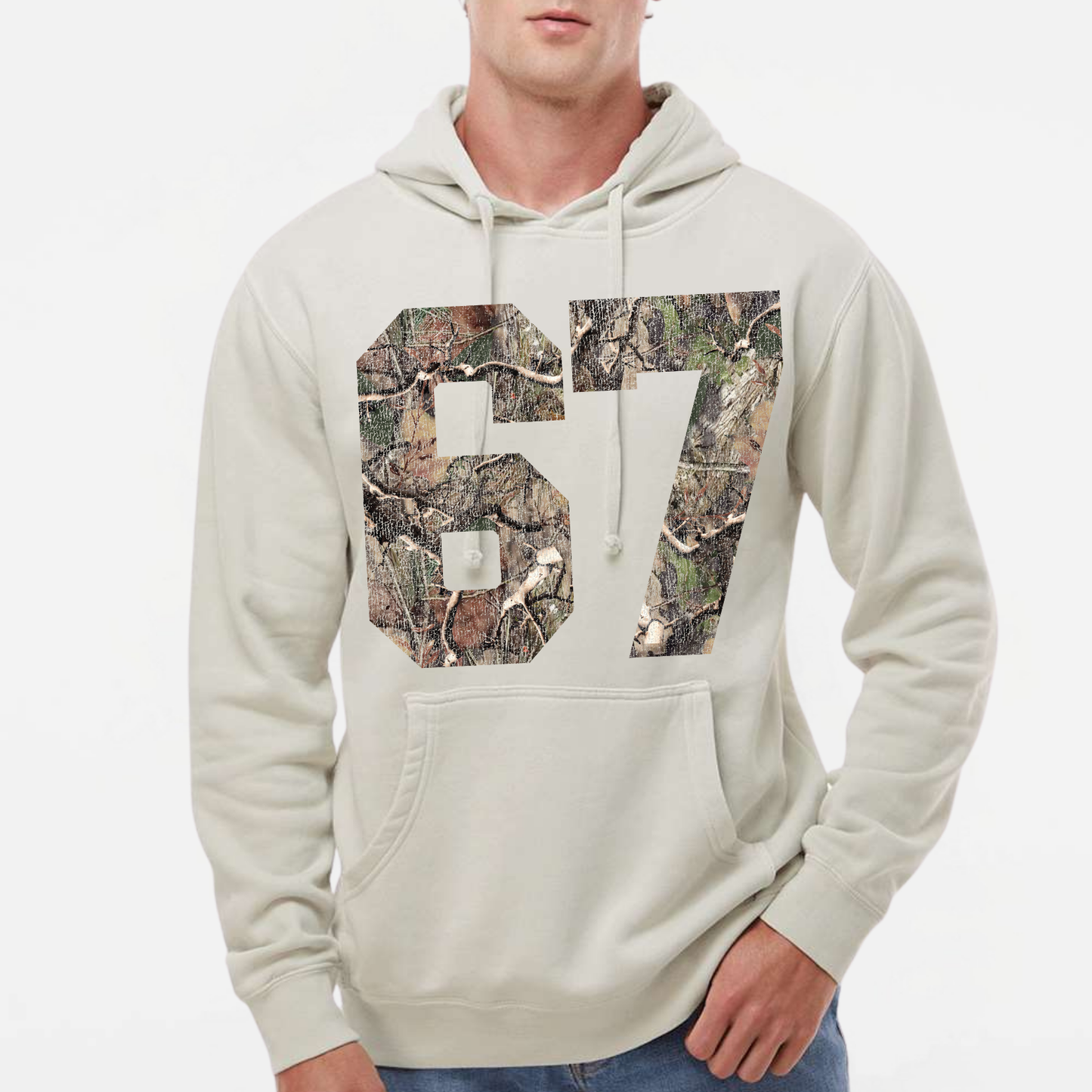 Lucky Number *distressed graphic* Hooded Sweatshirt