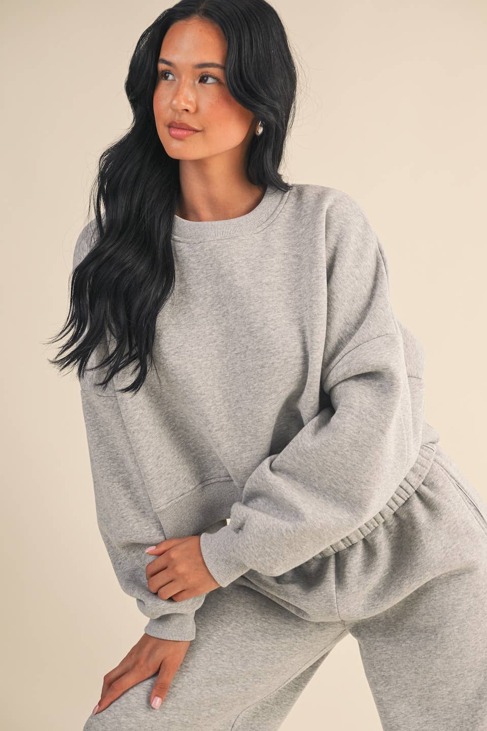 Cozy Fleece Oversized Crewneck Sweatshirt