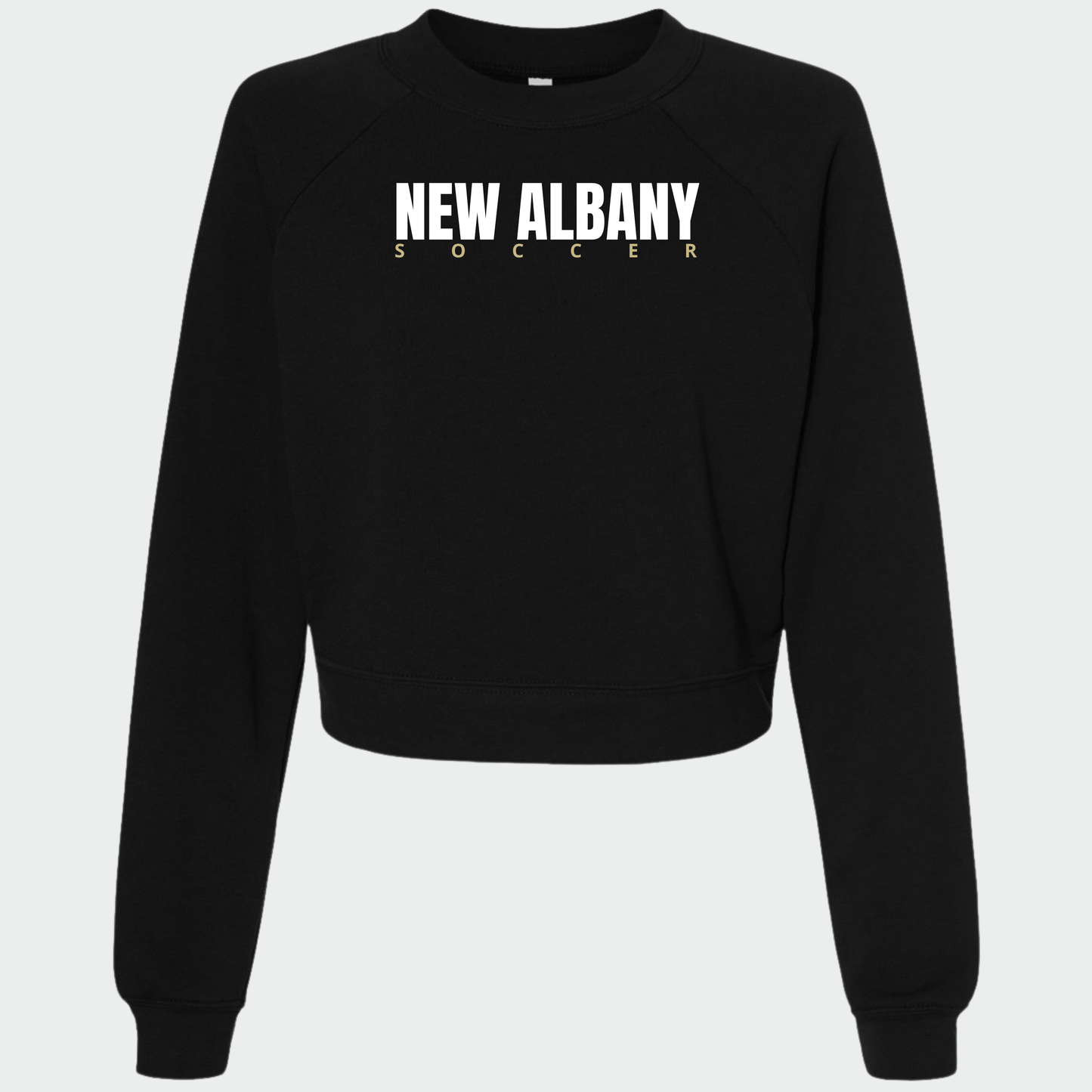 NAGS: New Albany Soccer, Women's Raglan Cropped Crew Sweatshirt