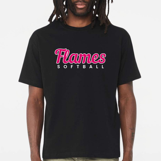 Flames Softball: 6oz Heavyweight T-Shirt