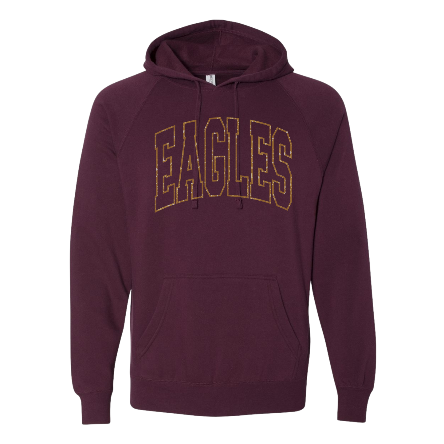 Yearbook: Eagles Glitter Printed Special Blend Hooded Sweatshirt