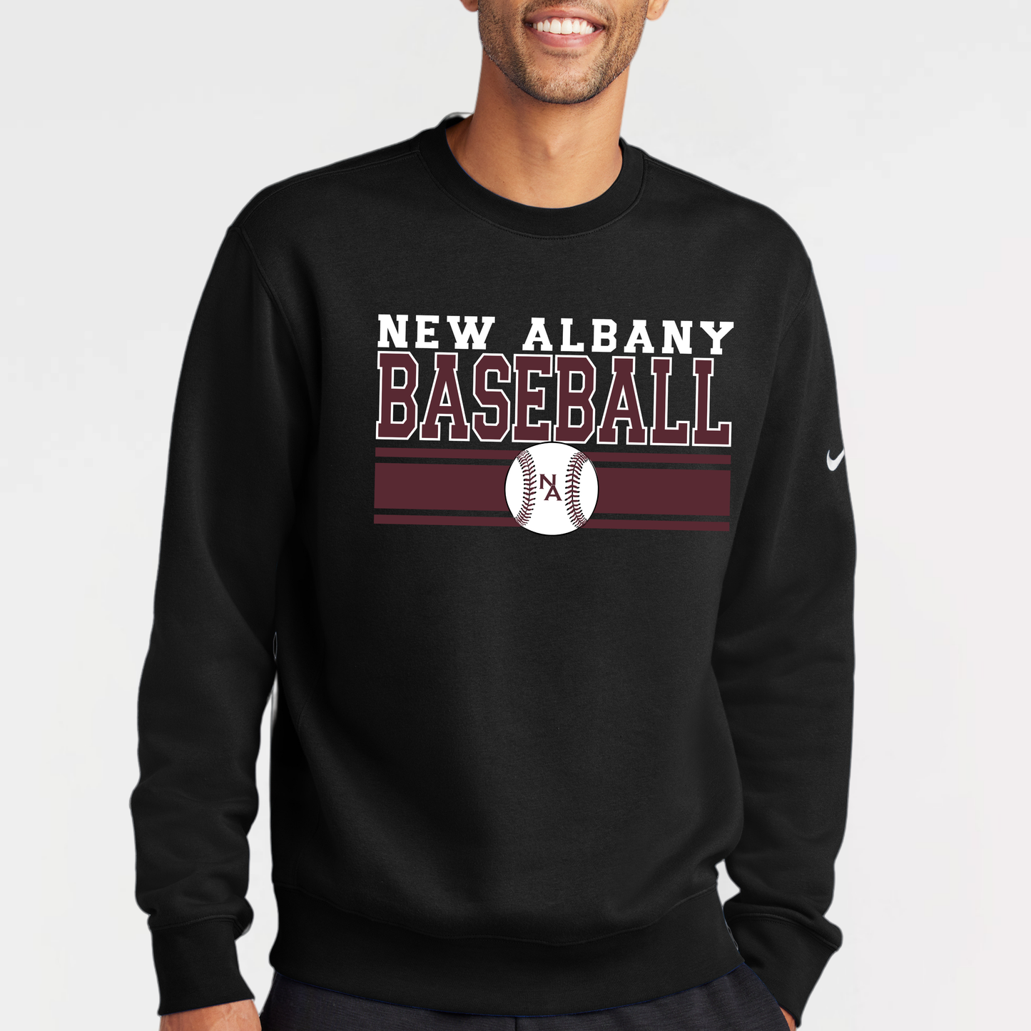 NA Travel Baseball: Nike Club Fleece Crew Sweatshirt