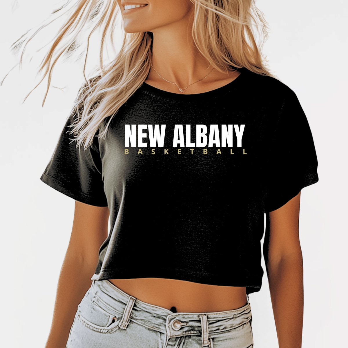 NAGTB: New Albany Basketball, Flowy Crop Top