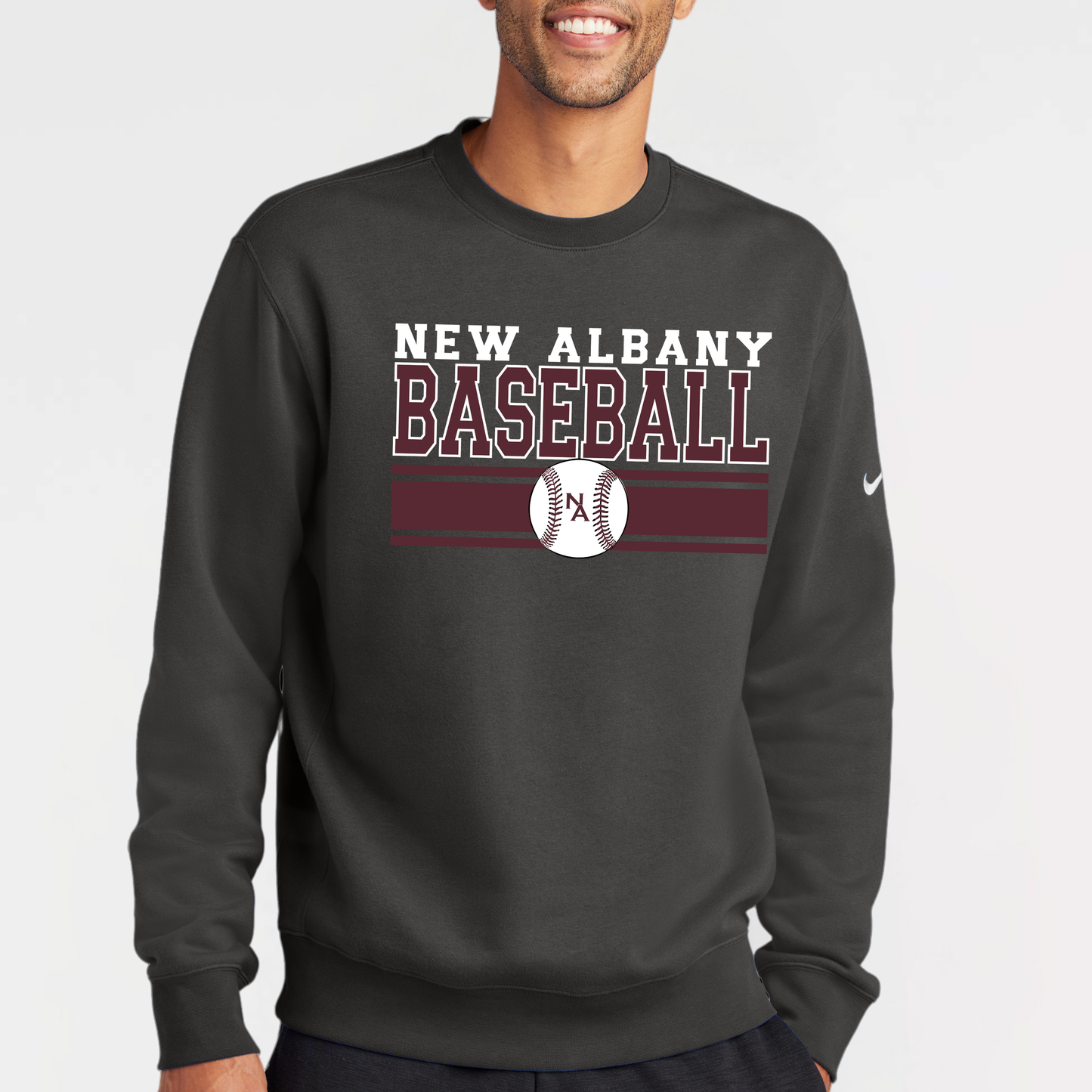 NA Travel Baseball: Nike Club Fleece Crew Sweatshirt
