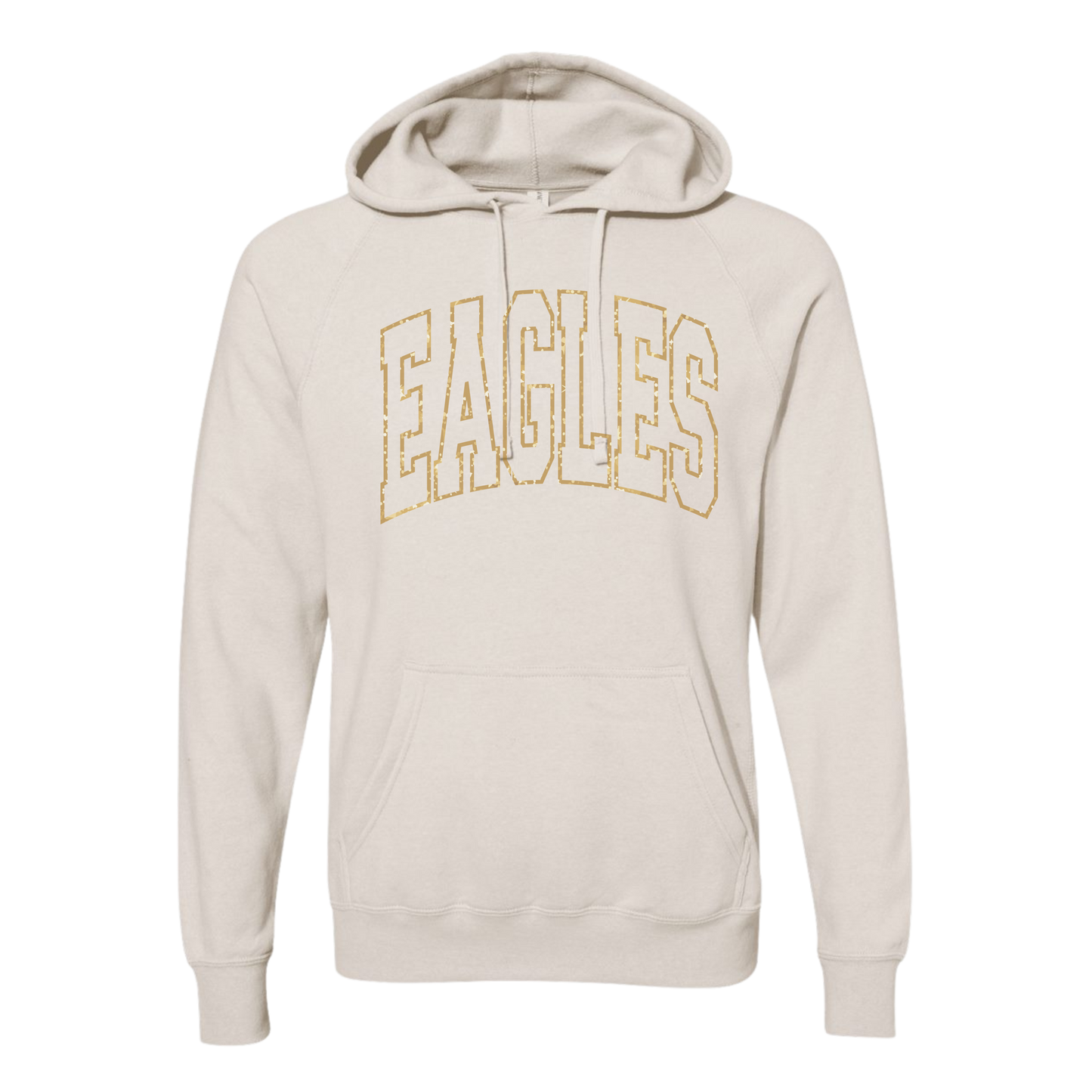 Yearbook: Eagles Glitter Printed Special Blend Hooded Sweatshirt