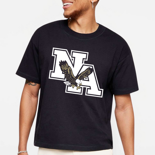 Block NA w/Eagle Relaxed Crew T-Shirt