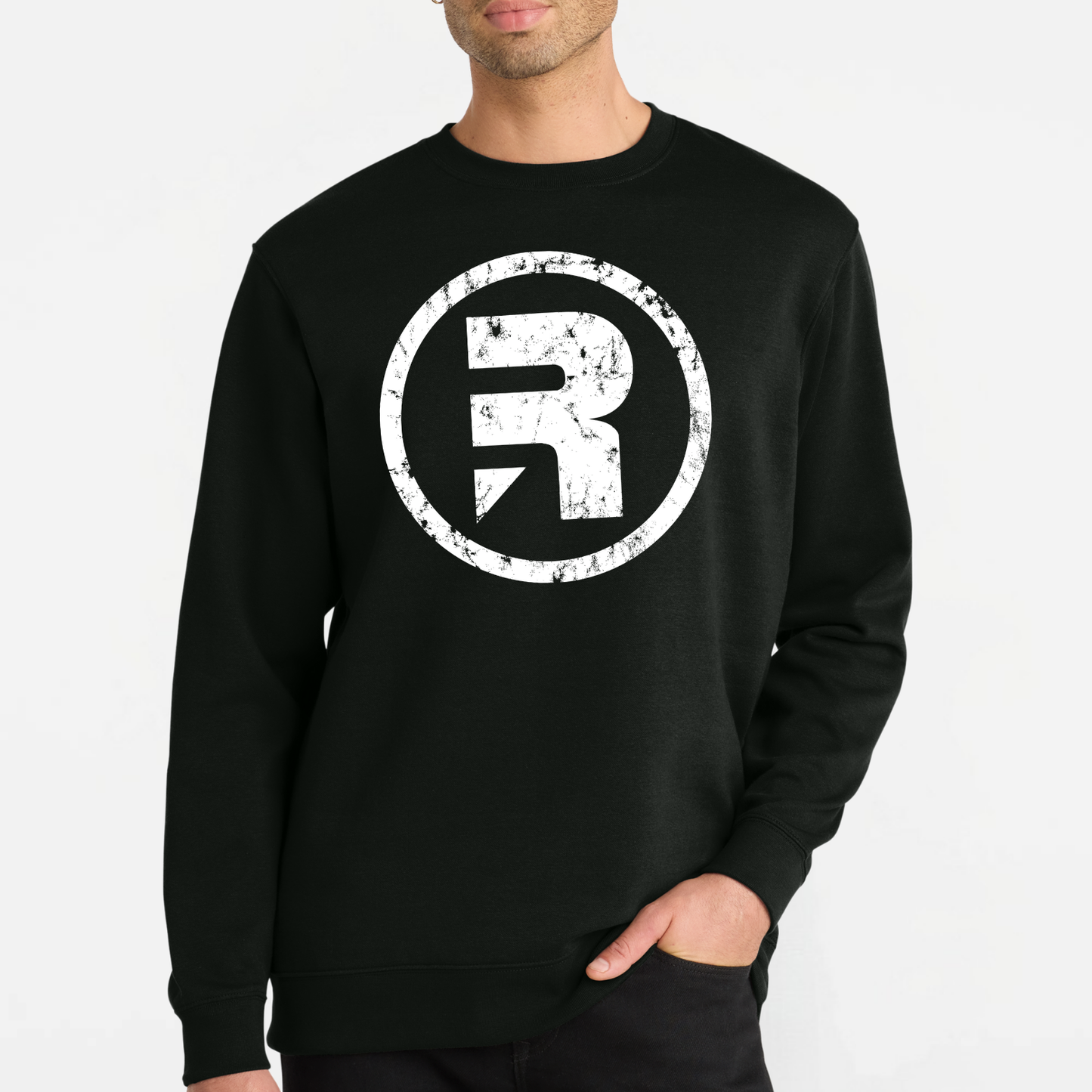Ryze: Distressed Core Logo Crew Sweatshirt